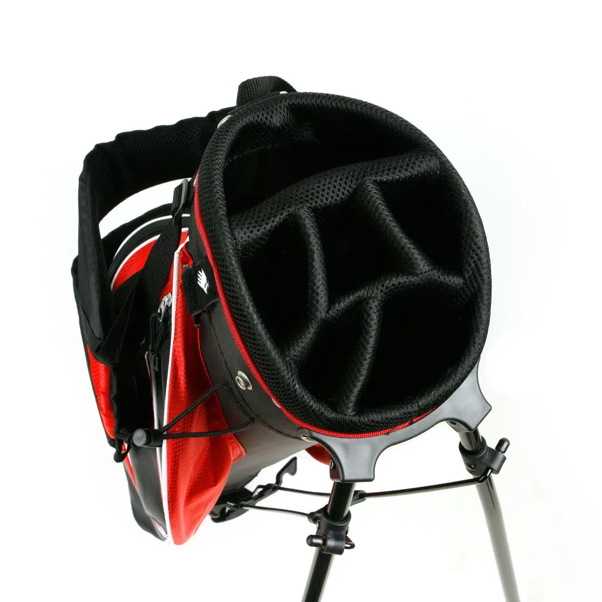 Hireko Affinity ZLS Stand Golf Bag Black/Red 2 Hireko Affinity ZLS Stand Golf Bag Black/Red - Image 2