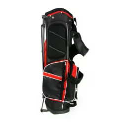 Hireko Affinity ZLS Stand Golf Bag Black/Red 7 Hireko Affinity ZLS Stand Golf Bag Black/Red -CLUBS Sales Store a08824 side view