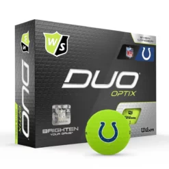 Wilson Staff Duo Optix NFL Team Licensed Golf Balls - Matte Green -CLUBS Sales Store cc0e5776961aee86273bf6cccf6d955f090eaab0 WGWP504IN 9 Duo Optix Box RT Hero NFL Indianapolis Lockup GR