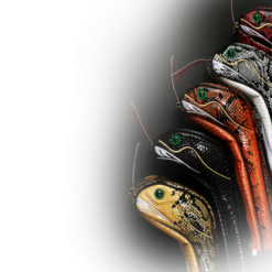 Hireko Snake 460cc Driver Headcover -CLUBS Sales Store description 2 SNAKES