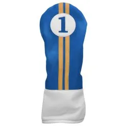 CaddiesShack Sahara Retro Vintage Driver Headcovers -CLUBS Sales Store drv hc royal yellow