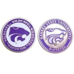 J&M NCAA Double Sided Collegiate Golf Ball Marker Coins -CLUBS Sales Store kansasState 4e381390 2814 4f69 b8e9 ec1b15b61226