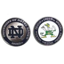 J&M NCAA Double Sided Collegiate Golf Ball Marker Coins -CLUBS Sales Store notredame